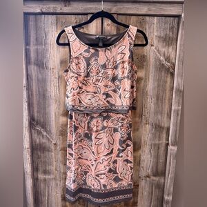 INC International Concepts Gray and Pink Dress